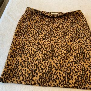 Cato Animal Print Pencil Skirt - Brown and Black